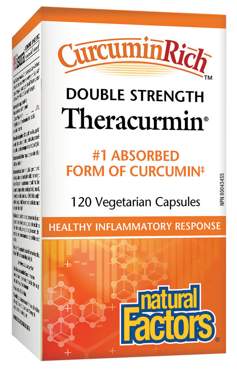 Natural Factors CurcuminRich Theracurmin Double Strength 120 V-Capsules