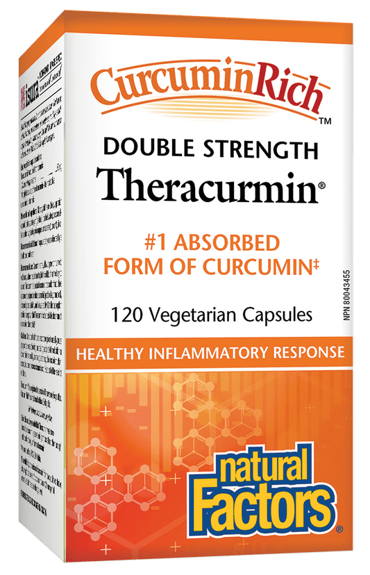 Natural Factors CurcuminRich Theracurmin Double Strength 120 V-Capsules
