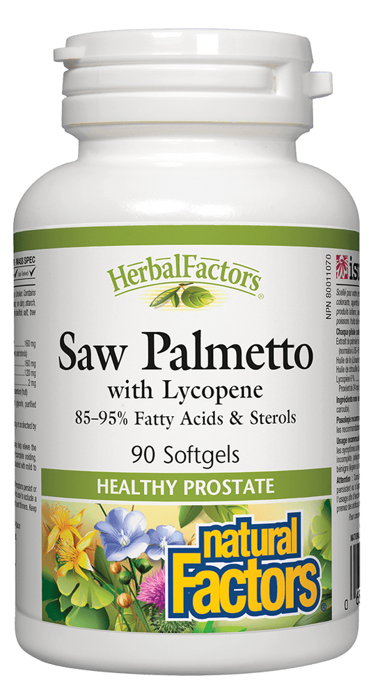 Natural Factors Saw Palmetto w/Lycopene 90 Softgels