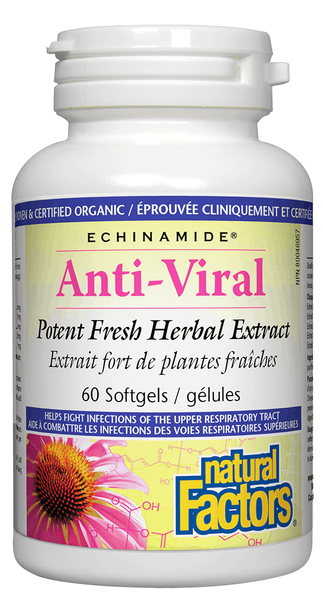 Natural Factors Echinamide Anti-Viral 60 Softgels