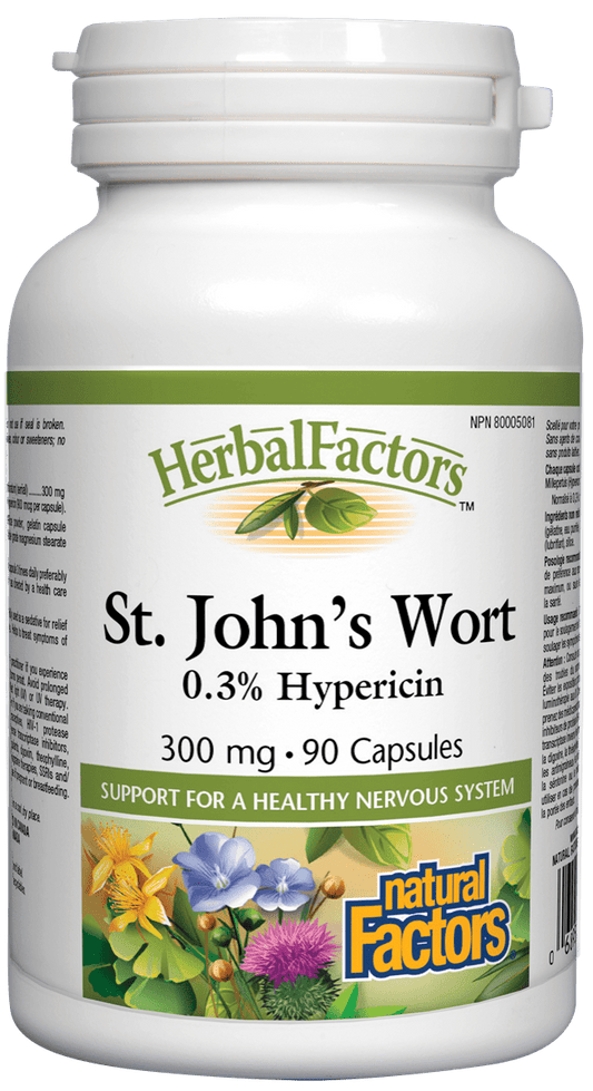 Natural Factors St. John's Wort Extract 300mg 90 Capsules