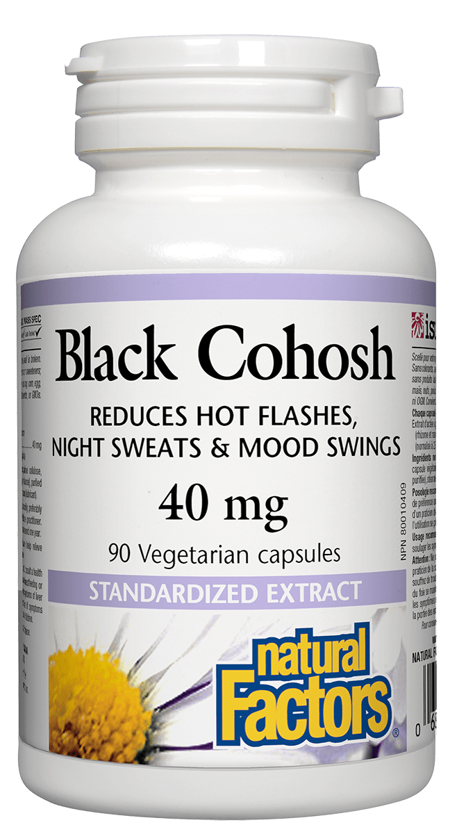 Natural Factors Black Cohosh 40mg 90 V-Capsules
