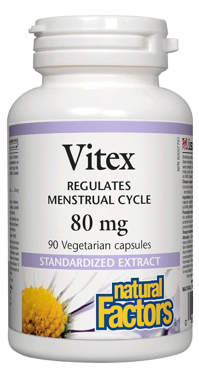 Natural Factors Vitex Standardized Extract 80mg 90 V-Capsules