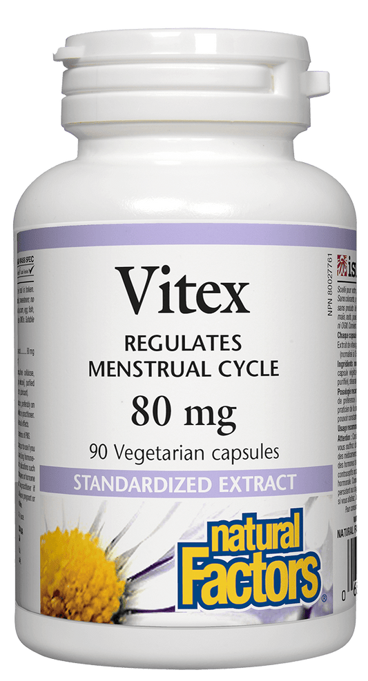 Natural Factors Vitex Standardized Extract 80mg 90 V-Capsules