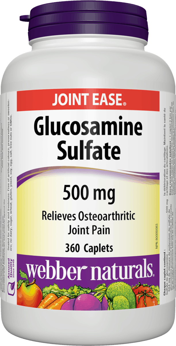 Webber Naturals Glucosamine  Sulfate 500mg, 360 Caplets
