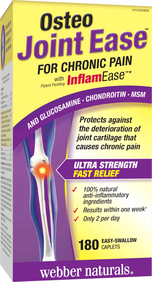 Webber Naturals Osteo Joint Ease with InflamEase 180 caplets