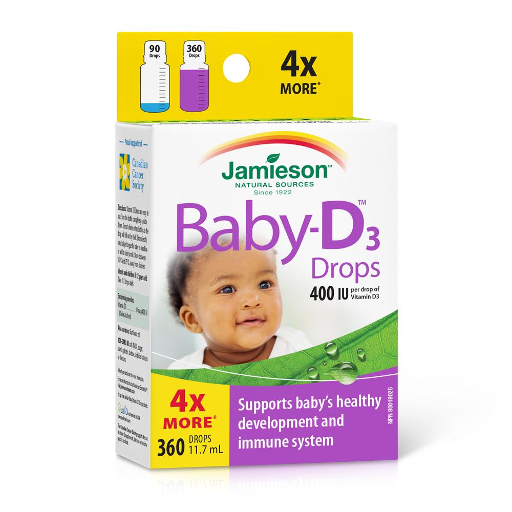 Jamieson Baby-D, 400IU, 360 Drops