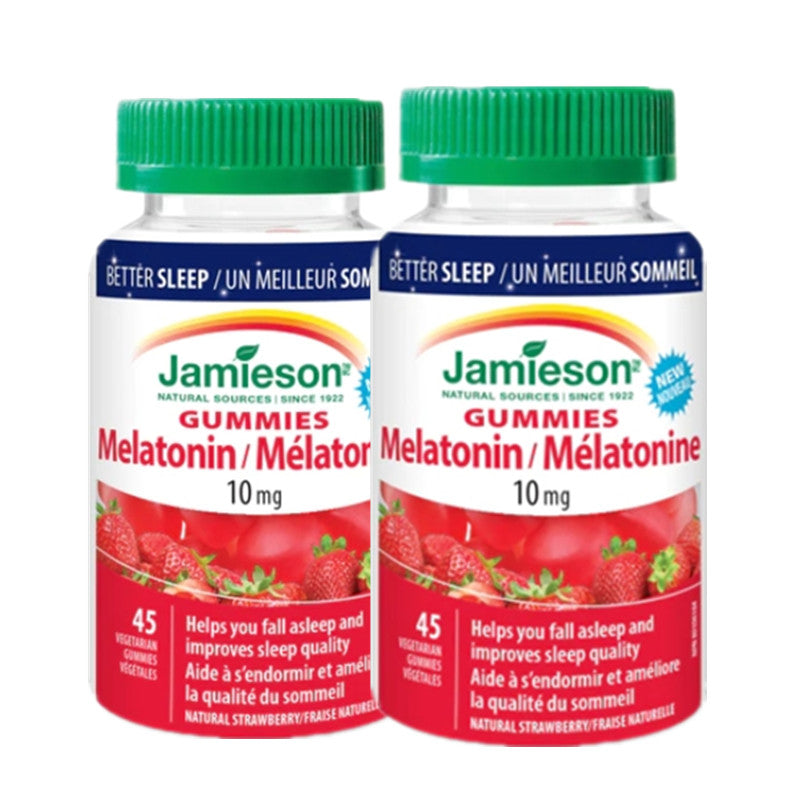 2 x Jamieson Melatonin 10mg Gummy , 45 gummies Bundle