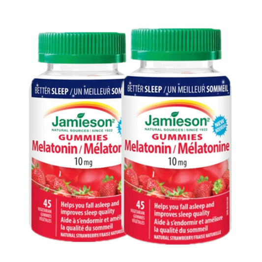 2 x Jamieson Melatonin 10mg Gummy , 45 gummies Bundle
