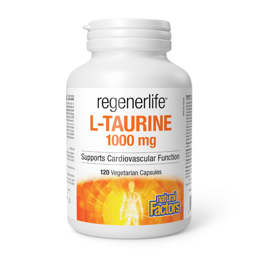 Natural Factors RegenerLife L-Taurine 1000mg 120 V-Capsules