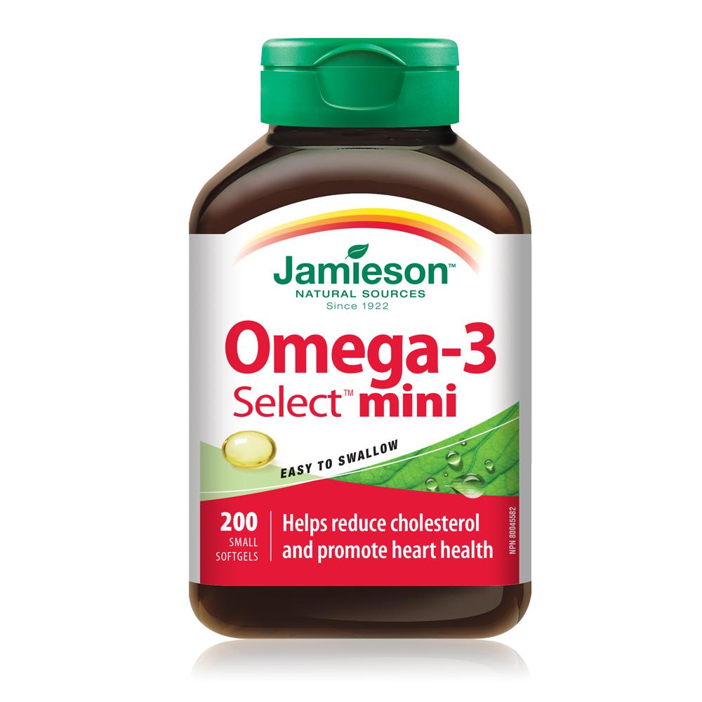 Jamieson Omega-3 Select Mini 200 softgels