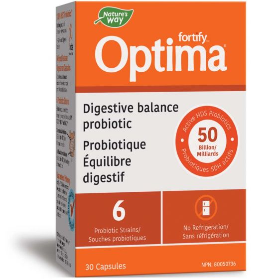 Nature's Way Fortify Optima Digestive Balance Probiotic 30 Capsules