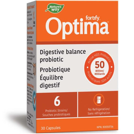Nature's Way Fortify Optima Digestive Balance Probiotic 30 Capsules