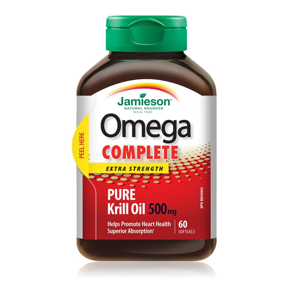 Jamieson Omega Complete Extra Strength Super Krill 500 mg, 60 softgels