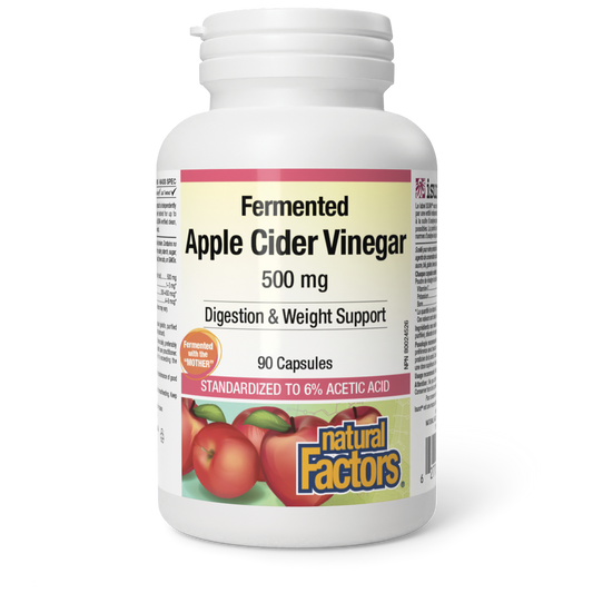 Natural Factors Apple Cider Vinegar 500mg 90 Capsules