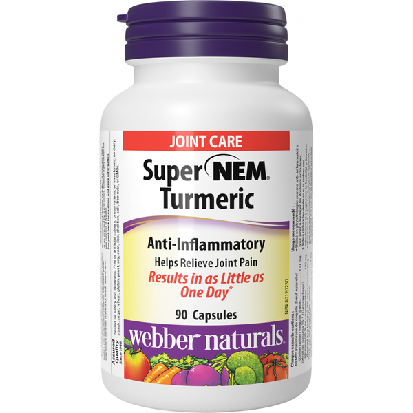 Webber Naturals Super NEM Turmeric, 90 capsules
