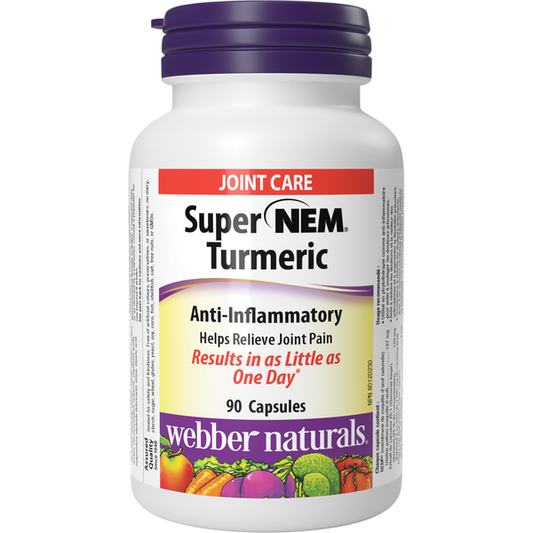 Webber Naturals Super NEM Turmeric, 90 capsules