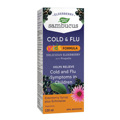 Nature's Way Kids Sambucus Cold and Flu Care Syrup 120mL