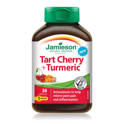 Jamieson Tart Cherry + Turmeric 30 caplets