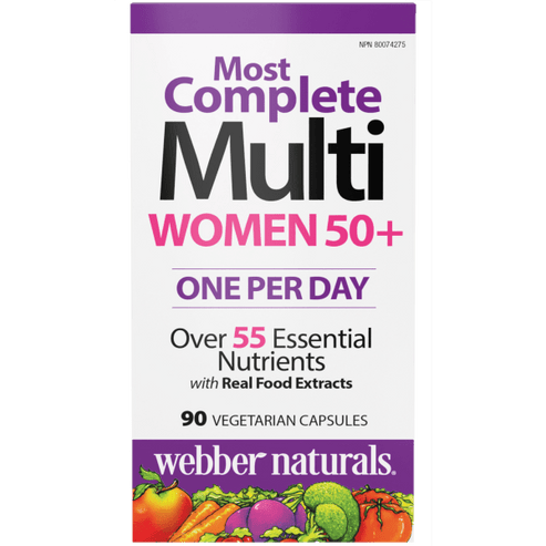Webber Naturals  Women's 50+ Most Complete Multi, 90 Vegetarian Capsules