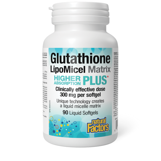 Natural Factors Glutathione LipoMicel Matrix 90 liquid Softgels