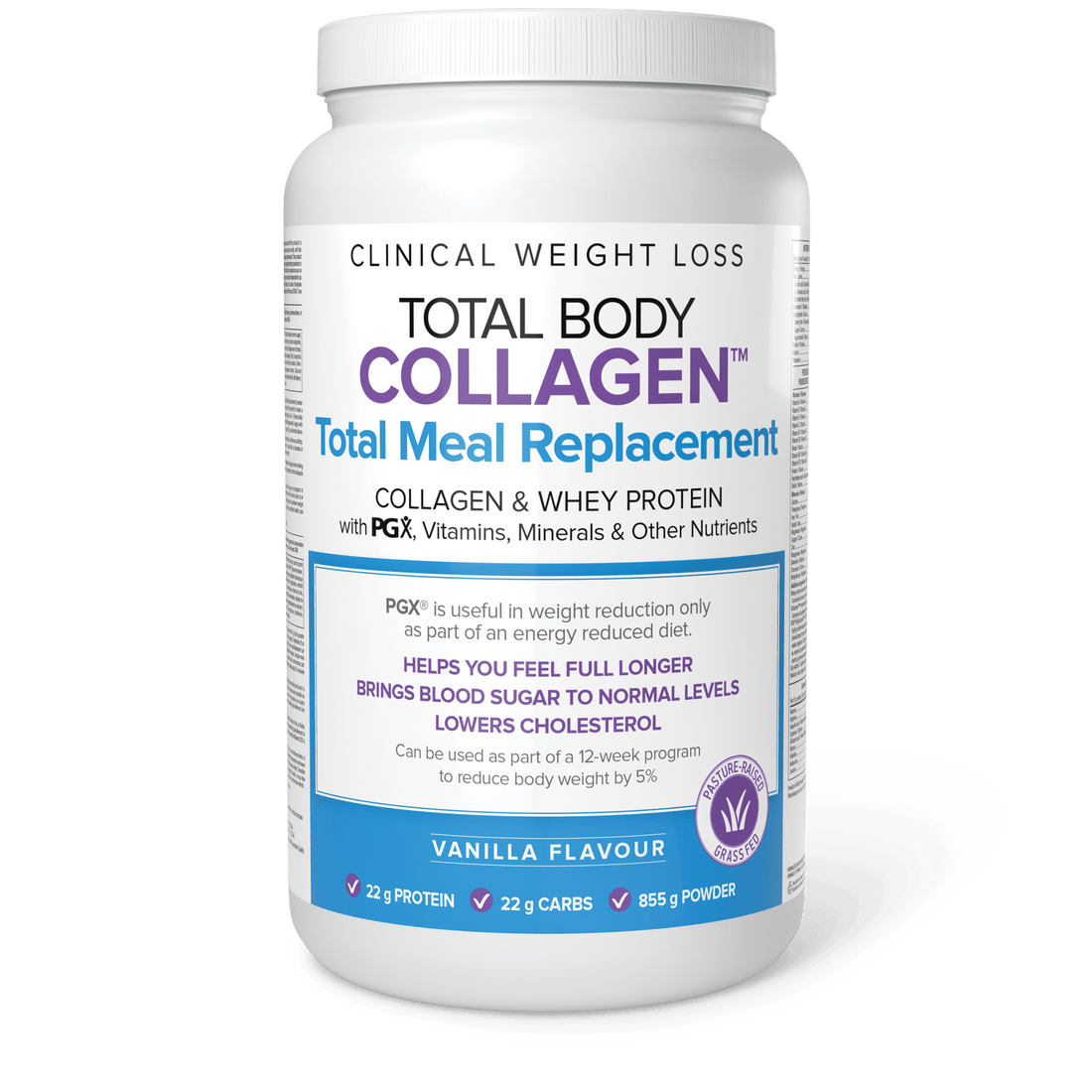 Natural Factors Total Body Collagen Total Meal Replacement - Vanilla 855g