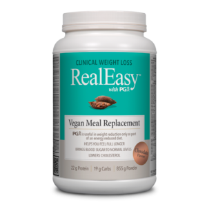 Natural Factors RealEasy with PGX Vegan Meal Replacement Chocolate 855g