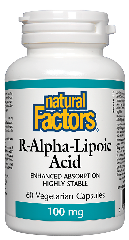 Natural Factors R-Alpha-Lipoic Acid 100mg 60 Capsules