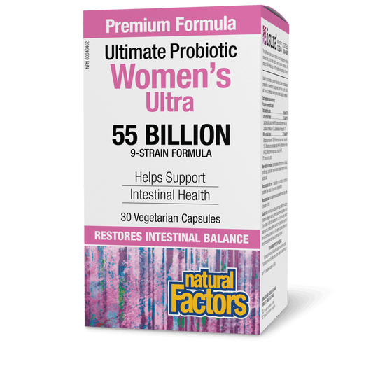 Natural Factors Women's Ultra Probiotic 55 Billion 30 V-Capsules