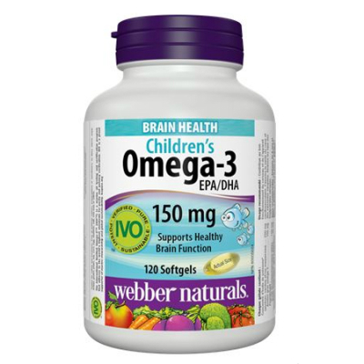 Webber Naturals Omega-3 KIDS, 120 softgels