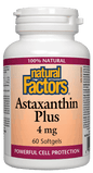 Natural Factors Astaxanthin Plus 4mg 60 Softgels