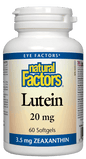 Natural Factors Lutein 20mg 60 Softgels