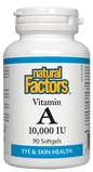 Natural Factors Vitamin A 10,000IU 90 Softgels