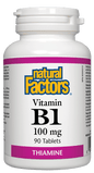 Natural Factors Vitamin B1 100mg 90 Tablets