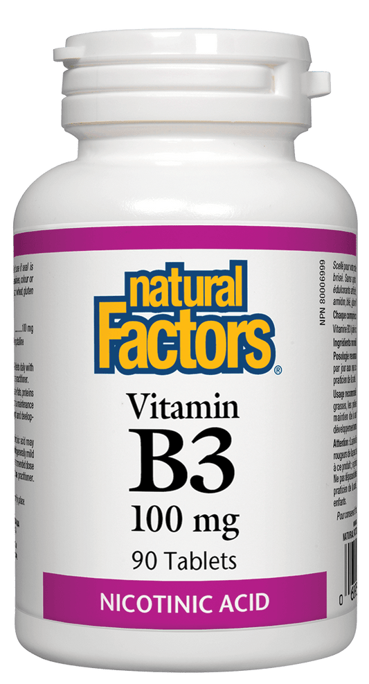 Natural Factors Vitamin B3 100mg 90 Tablets