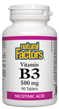 Natural Factors Vitamin B3 500mg 90 Tablets