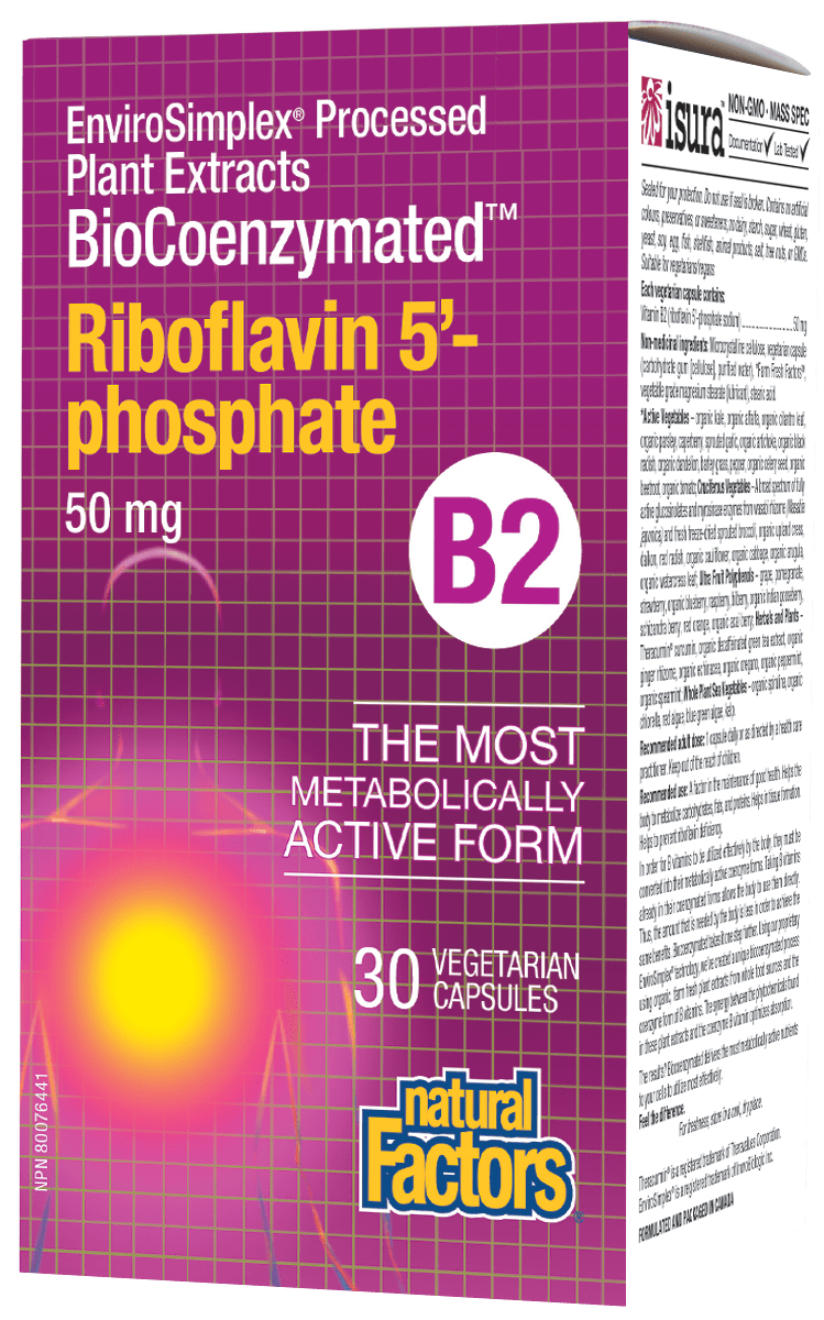 Natural Factors BioCoenzymated Riboflavin Phosphate