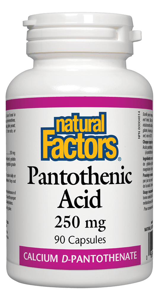Natural Factors Pantothenic Acid 250mg 90 Capsules