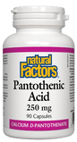 Natural Factors Pantothenic Acid 250mg 90 Capsules