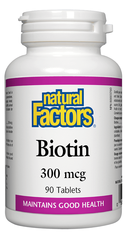 Natural Factors Biotin 300mcg Tablets