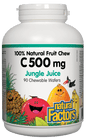 Natural Factors Chewable Vitamin C Jungle Juice 500mg 90 Chewable Wafers