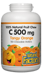 Natural Factors Vitamin C 500mg Tangy Orange 180 Chewable Wafers