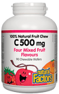 Natural Factors Chewable Vitamin C Mixed Fruit 500mg 90 Chewable Wafers
