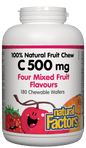 Natural Factors Vitamin C Natural Chew Mixed Fruit 500mg 180 Tablets