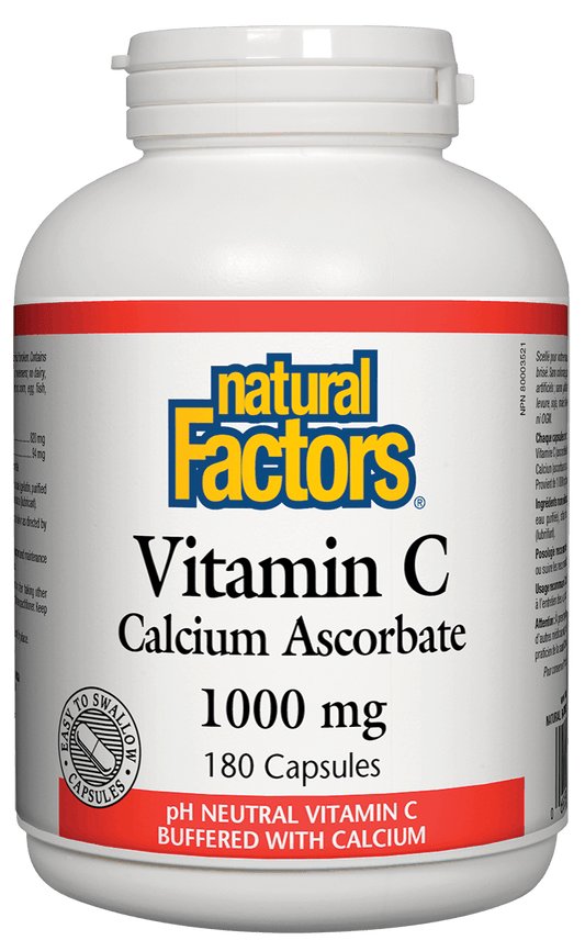 Natural Factors Vitamin C Calcium Ascorbate 1000mg 180 Capsules