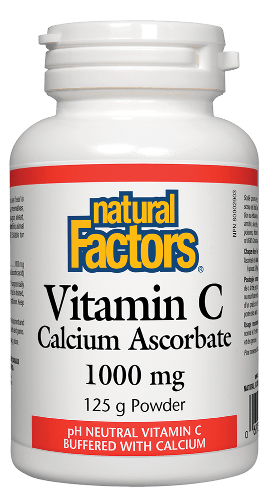 Natural Factors Vitamin C 1000mg Calcium Ascorbate Powder 125g