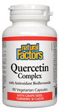Natural Factors Quercetin Complex with Grapeseed, Turmeric & CoQ10 90 V-Capsules