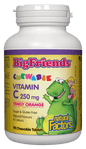 Natural Factors Tangy Orange Big Friends Jr. Chewable C 250mg 90 Chewable Tablets