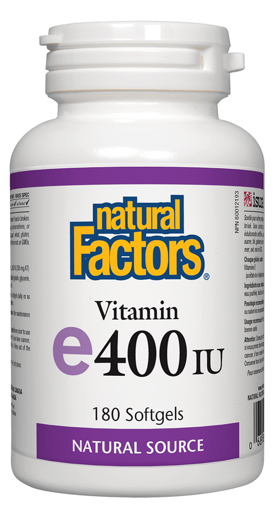Natural Factors Vitamin E 400IU d'alpha tocopherol