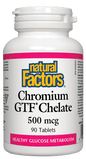 Natural Factors Chromium GTF Chelated 500mcg 90 Tablets